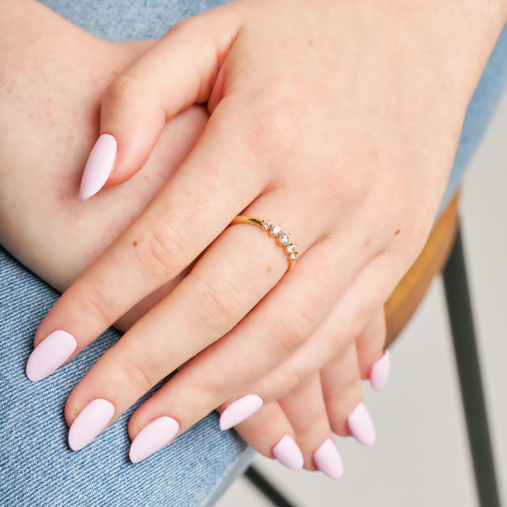Salero Gold Delicate Multistone Ring