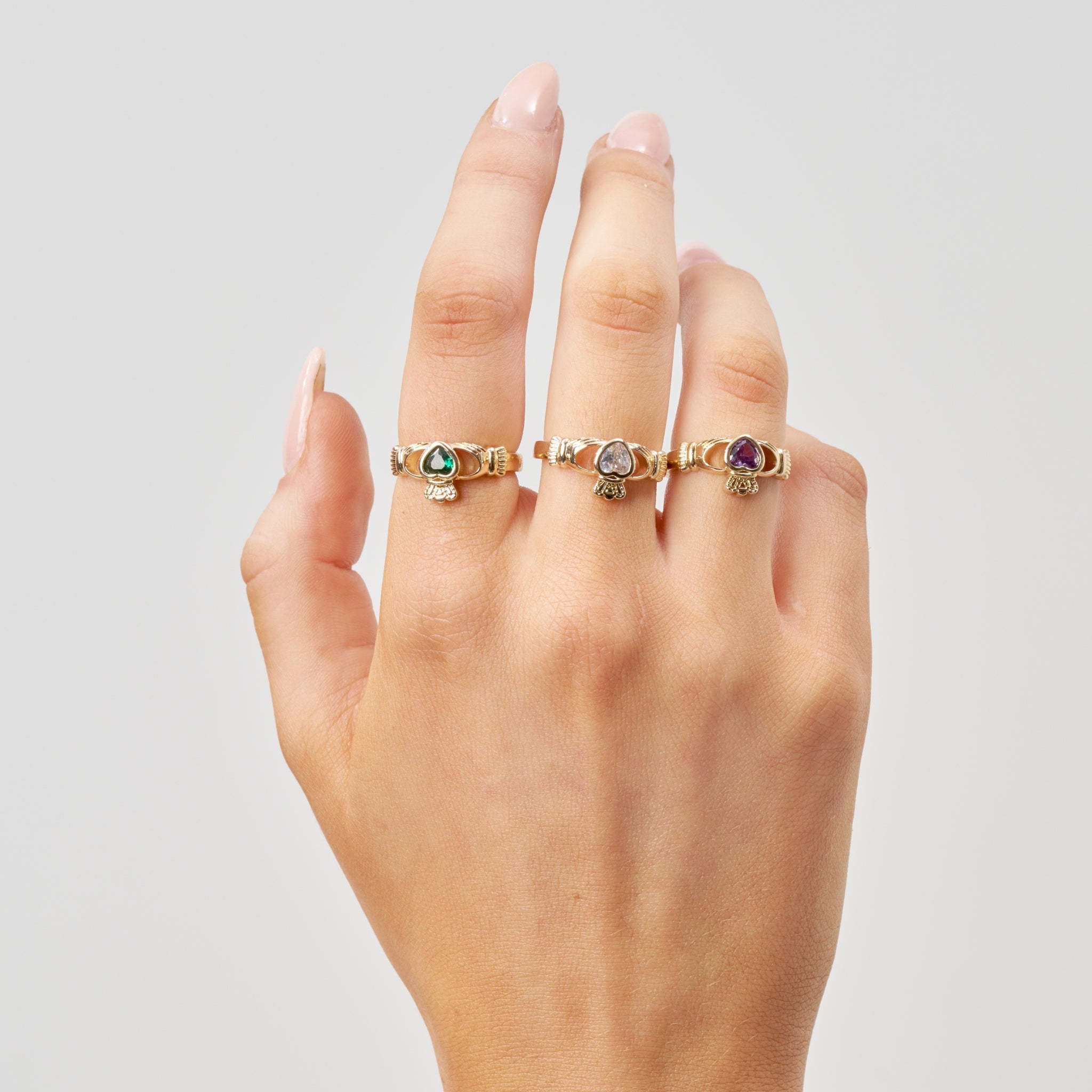 Gold Plated Claddagh Rings