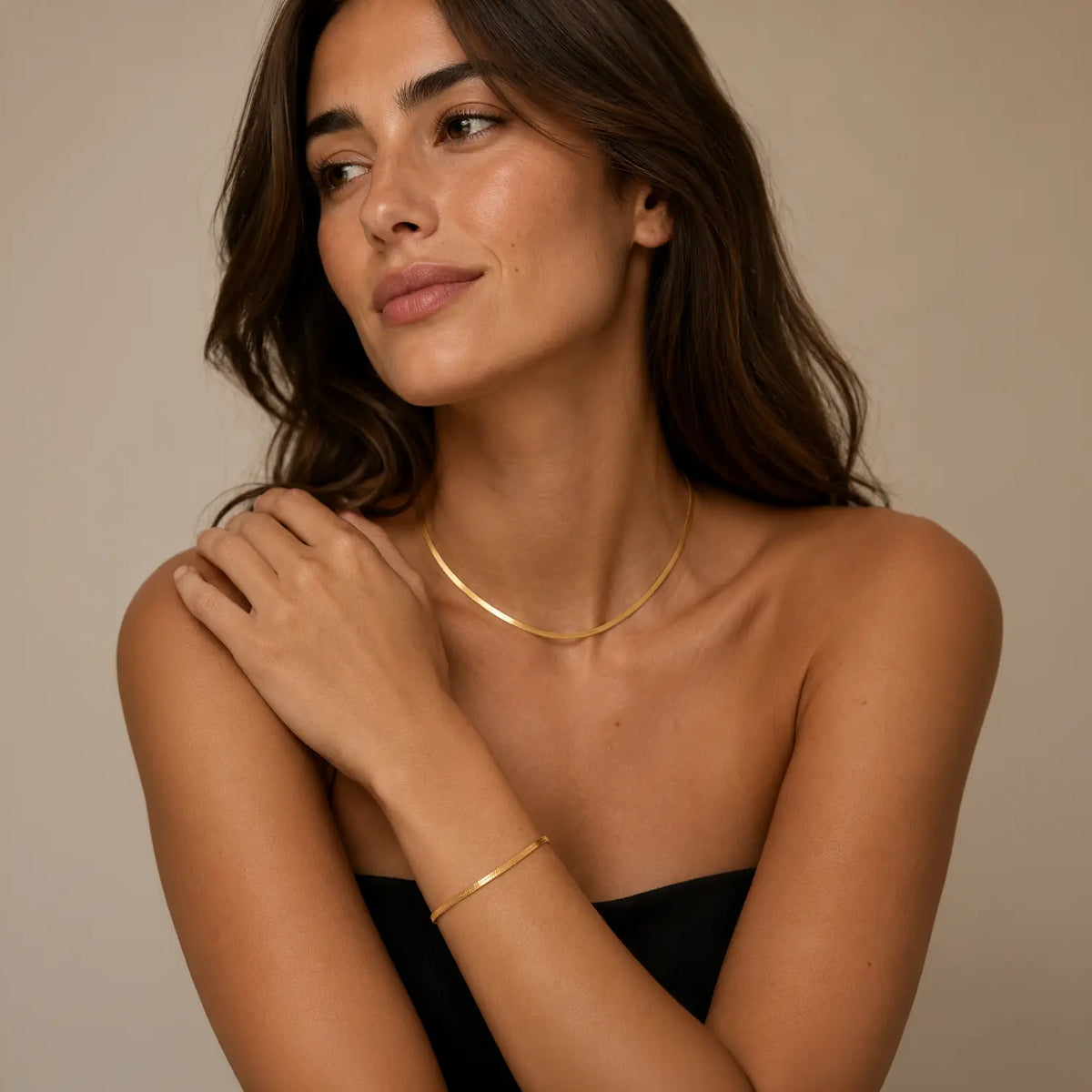 Flat Snake Chain Bracelet | Coeur De Lion