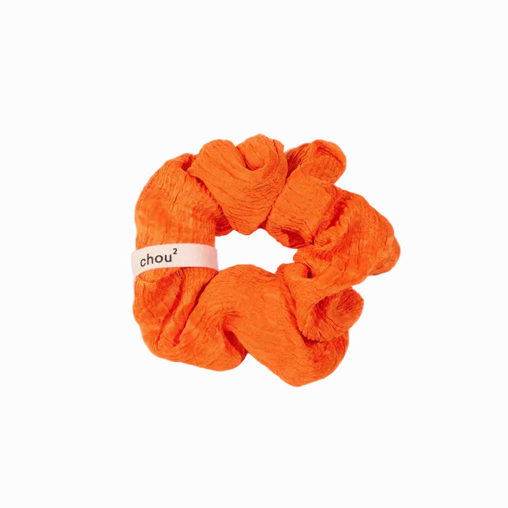 Hair Scrunchie | Orange Jacquard | Chou²