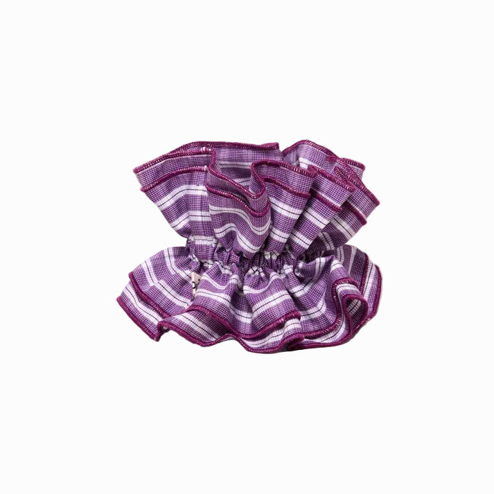 Maxi Hair Scrunchie | Purple Check | Chou²