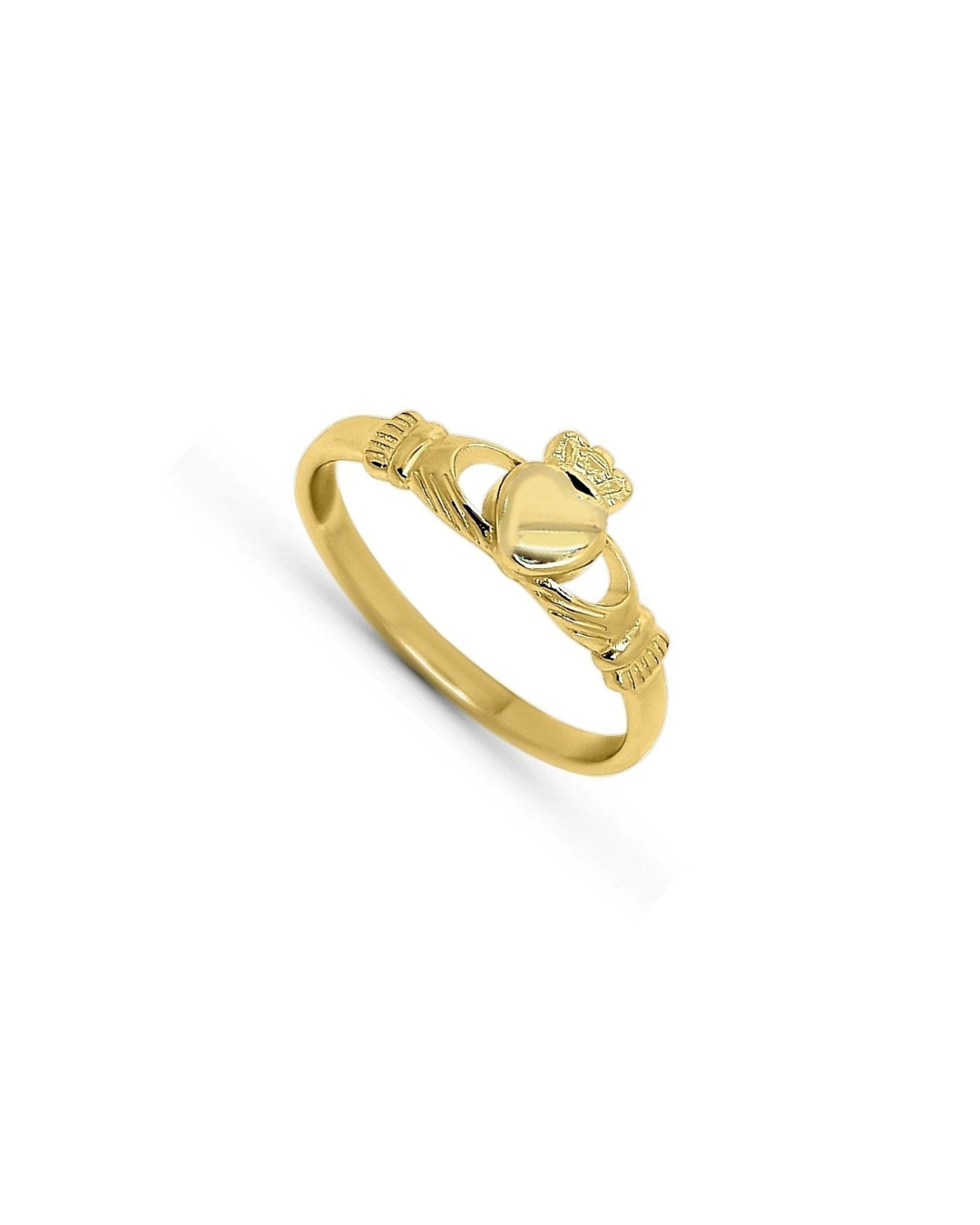 18ct Gold Plated Dainty Claddagh Ring | Dearbhla