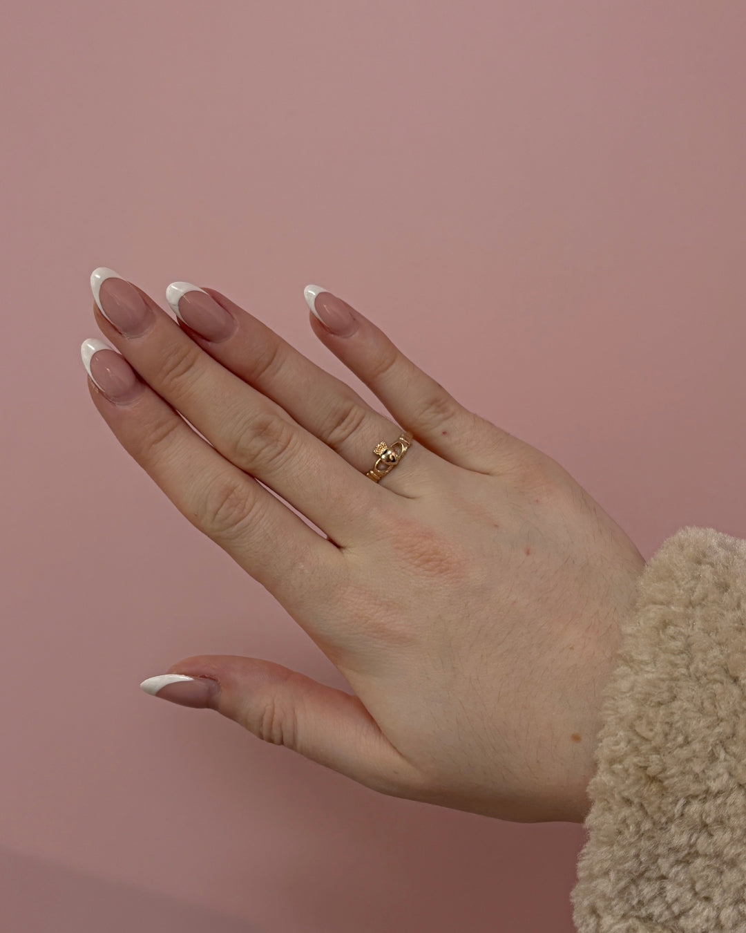 18ct Gold Plated Dainty Claddagh Ring | Dearbhla