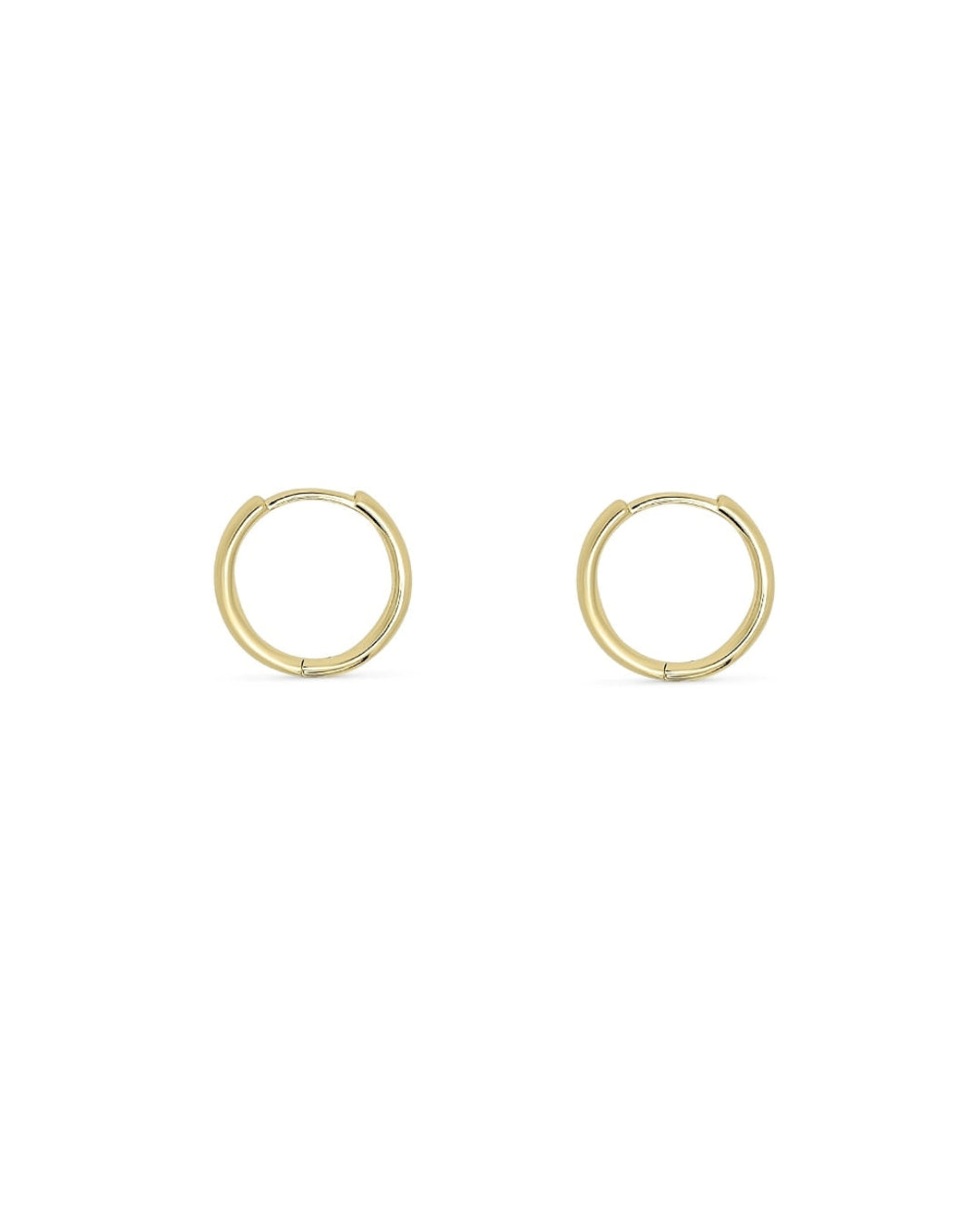 18ct Gold Plated Hinged Huggie Hoop Earrings | Besse