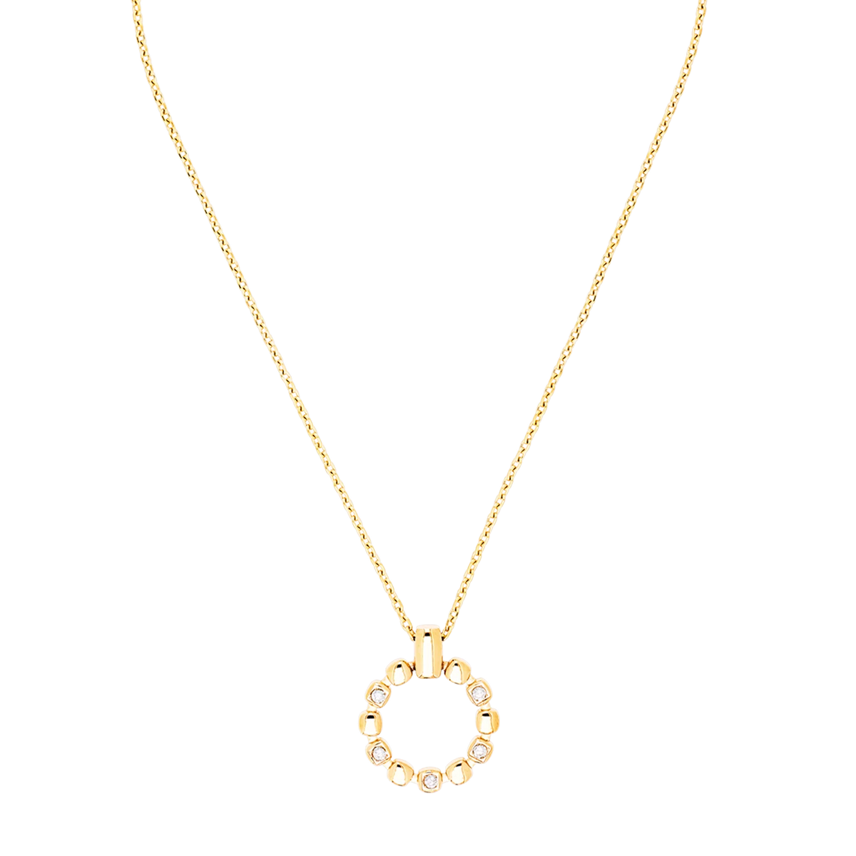 Soft Cube Circle Glow Necklace | Coeur De Lion
