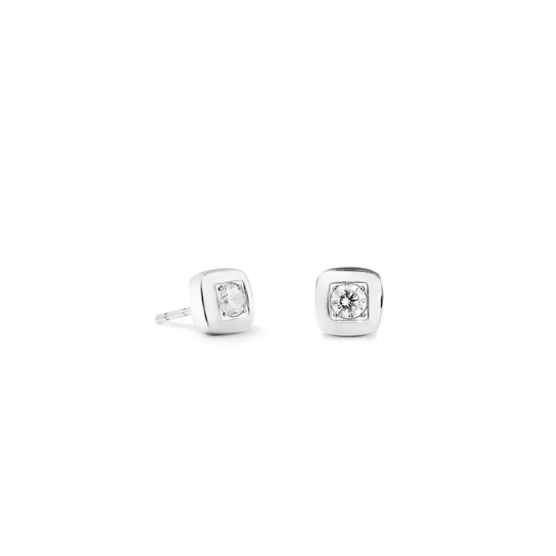Small Soft Cube Glow Stud Earrings | Coeur De Lion