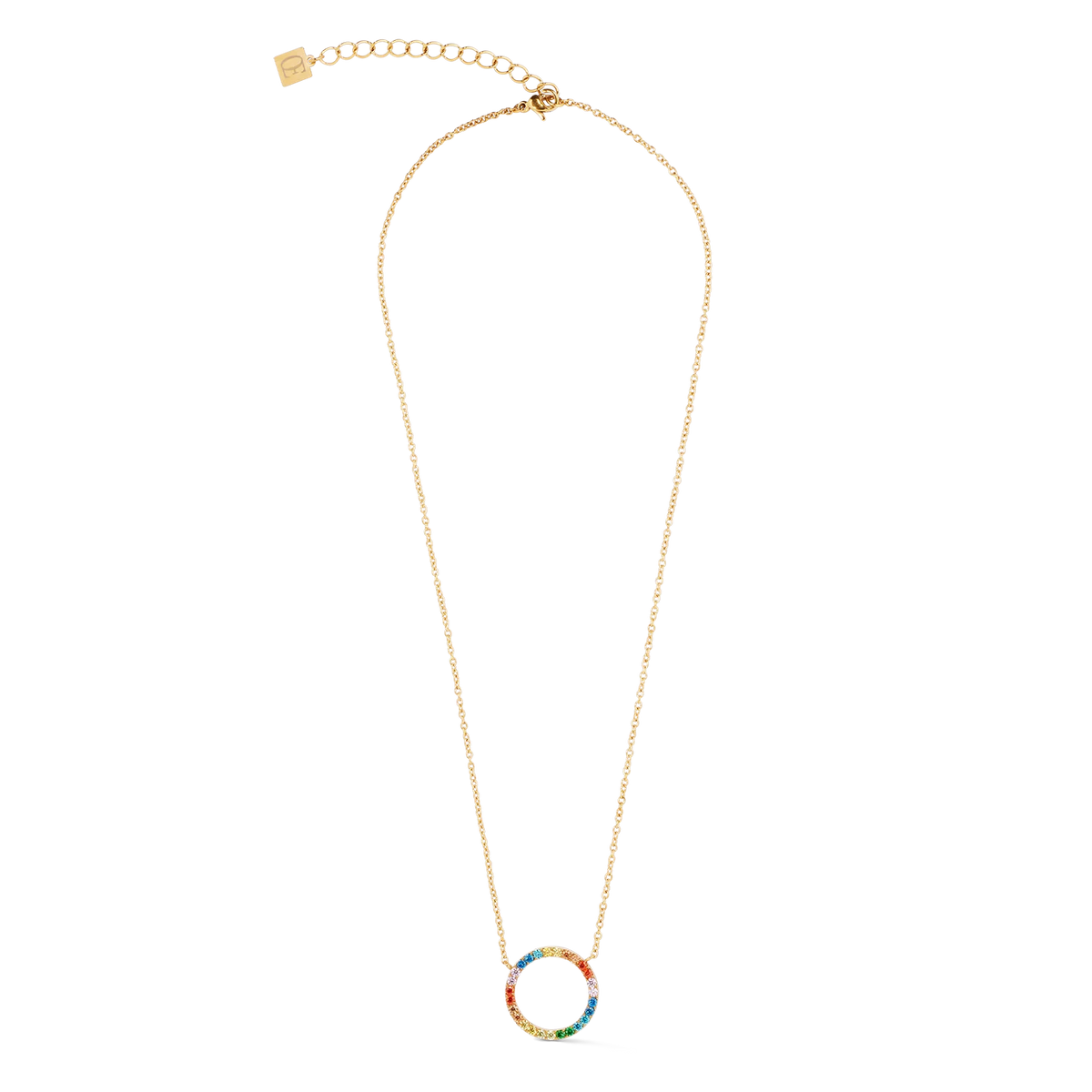 Sparkling Circle Necklace | Coeur De Lion