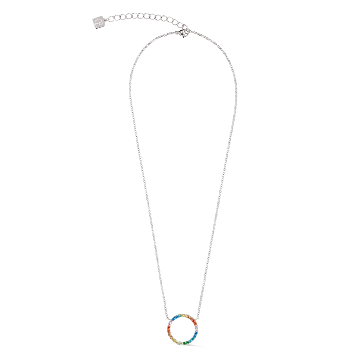 Sparkling Circle Necklace | Coeur De Lion