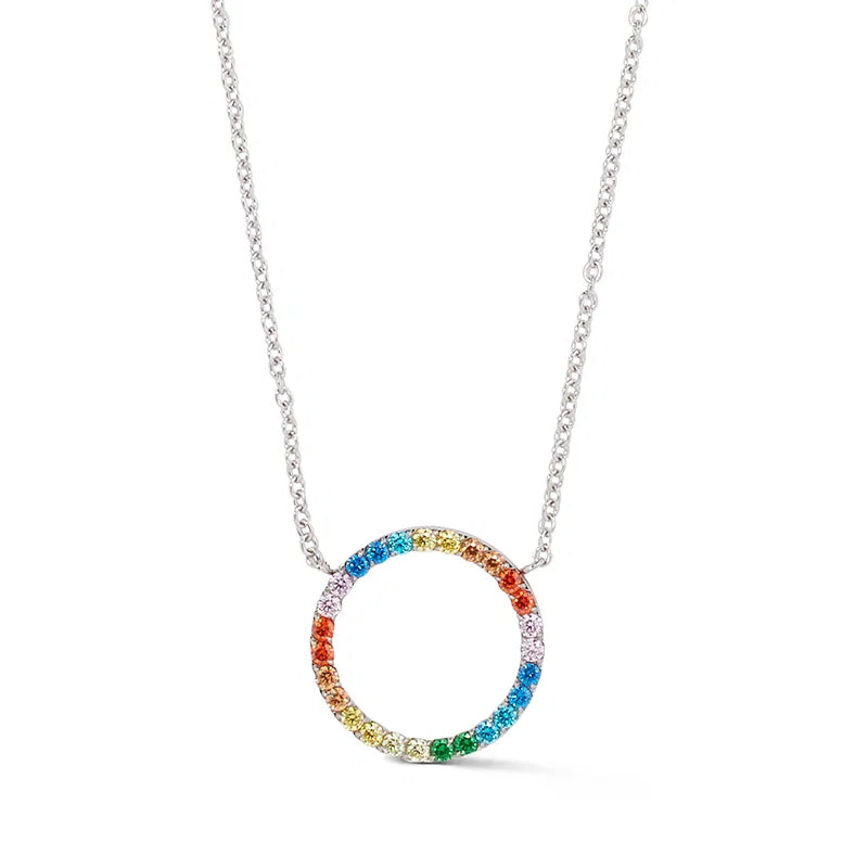 Sparkling Circle Necklace | Coeur De Lion