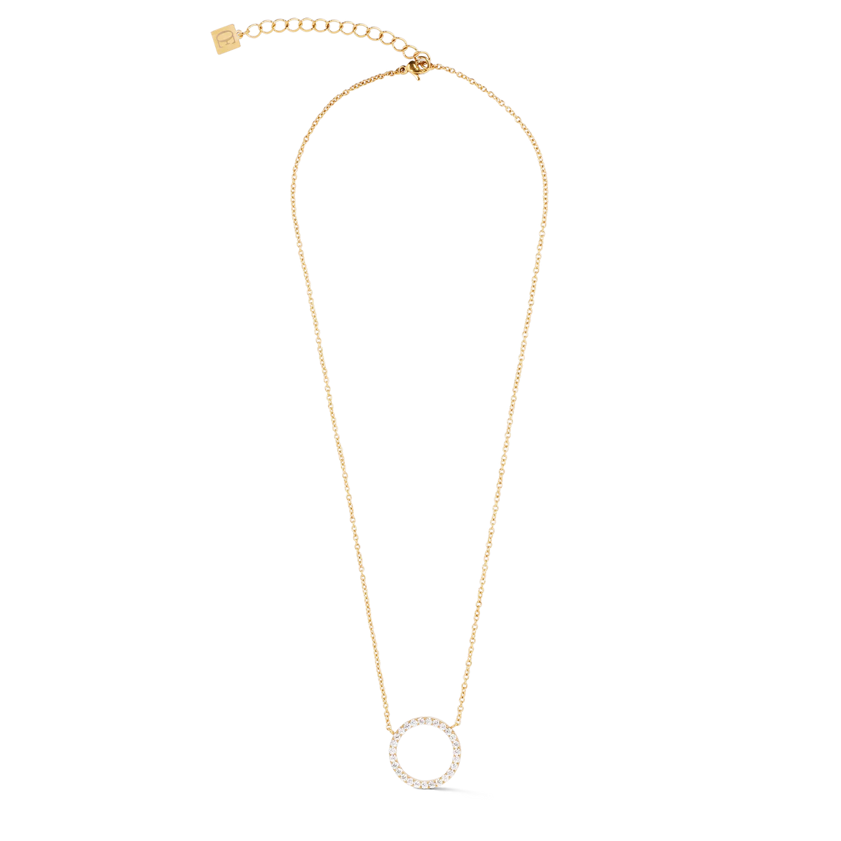 Sparkling Circle Necklace | Coeur De Lion