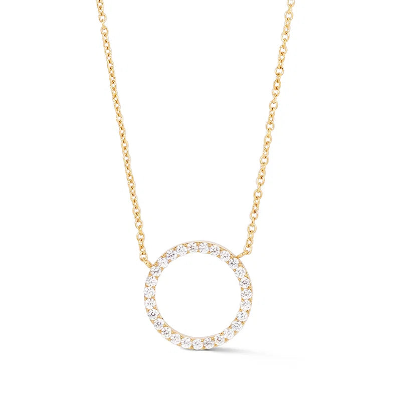 Sparkling Circle Necklace | Coeur De Lion