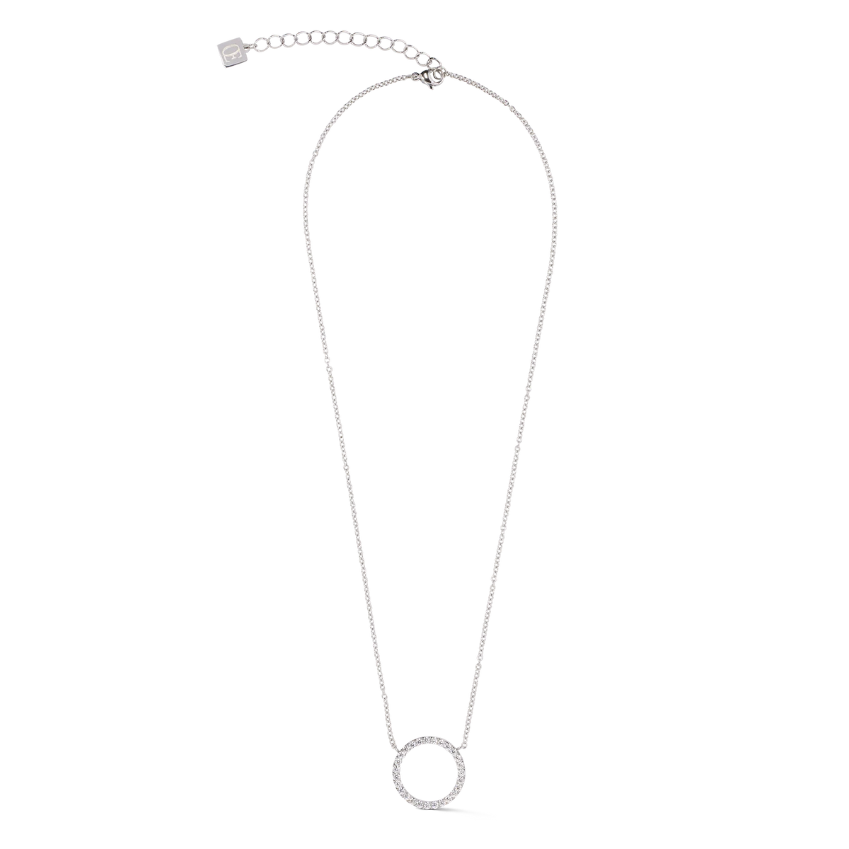Sparkling Circle Necklace | Coeur De Lion