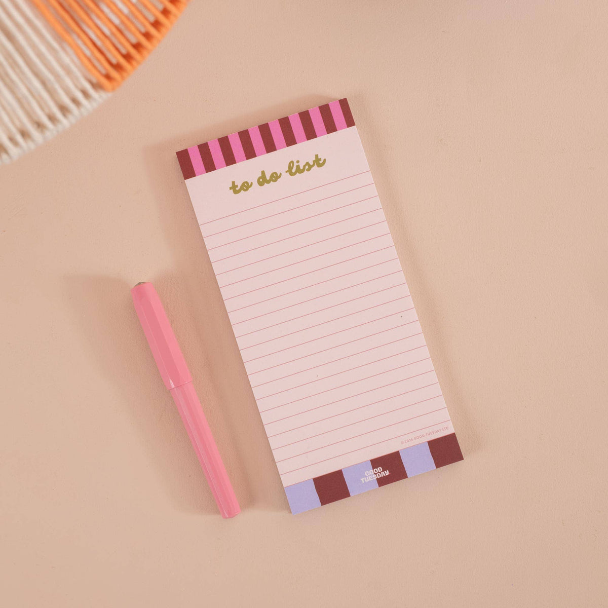 To Do List Pad | Checks & Stripes | Good Tuesday
