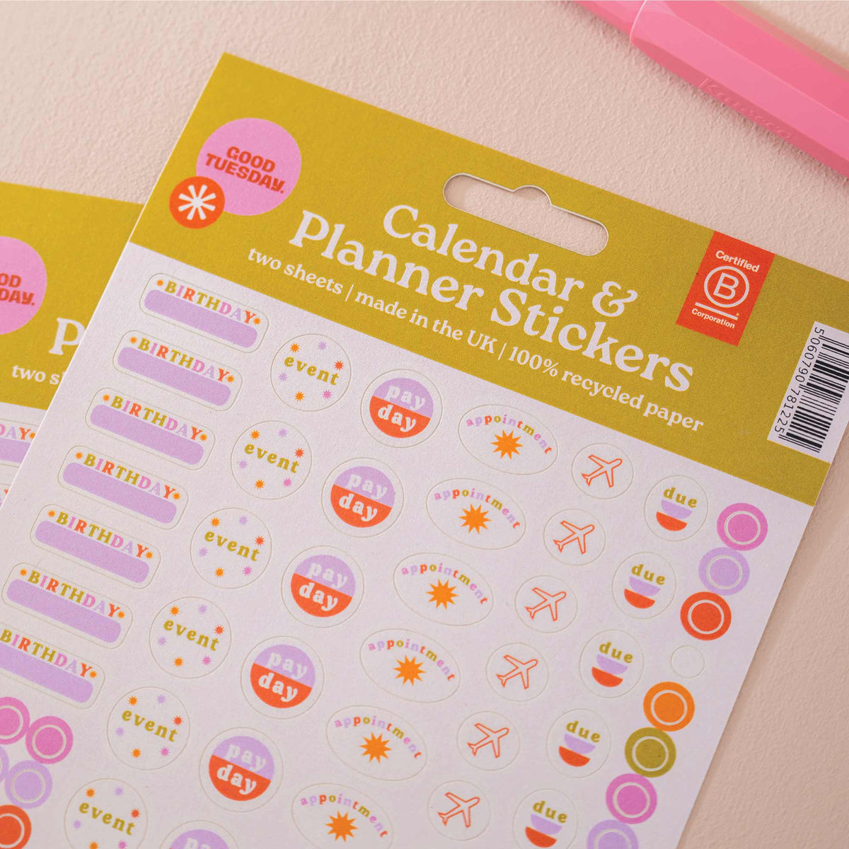 Colourful Planner & Calendar Stickers | Good Tuesday