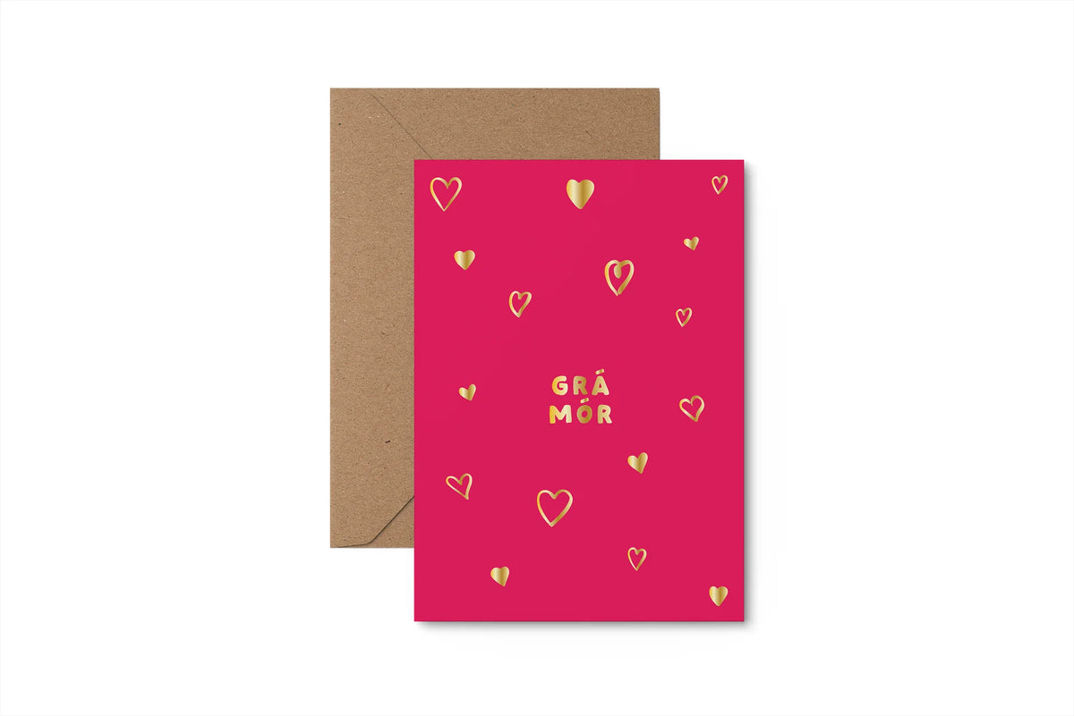 Grá Mór Pink | Irish Card | Slieve Studio