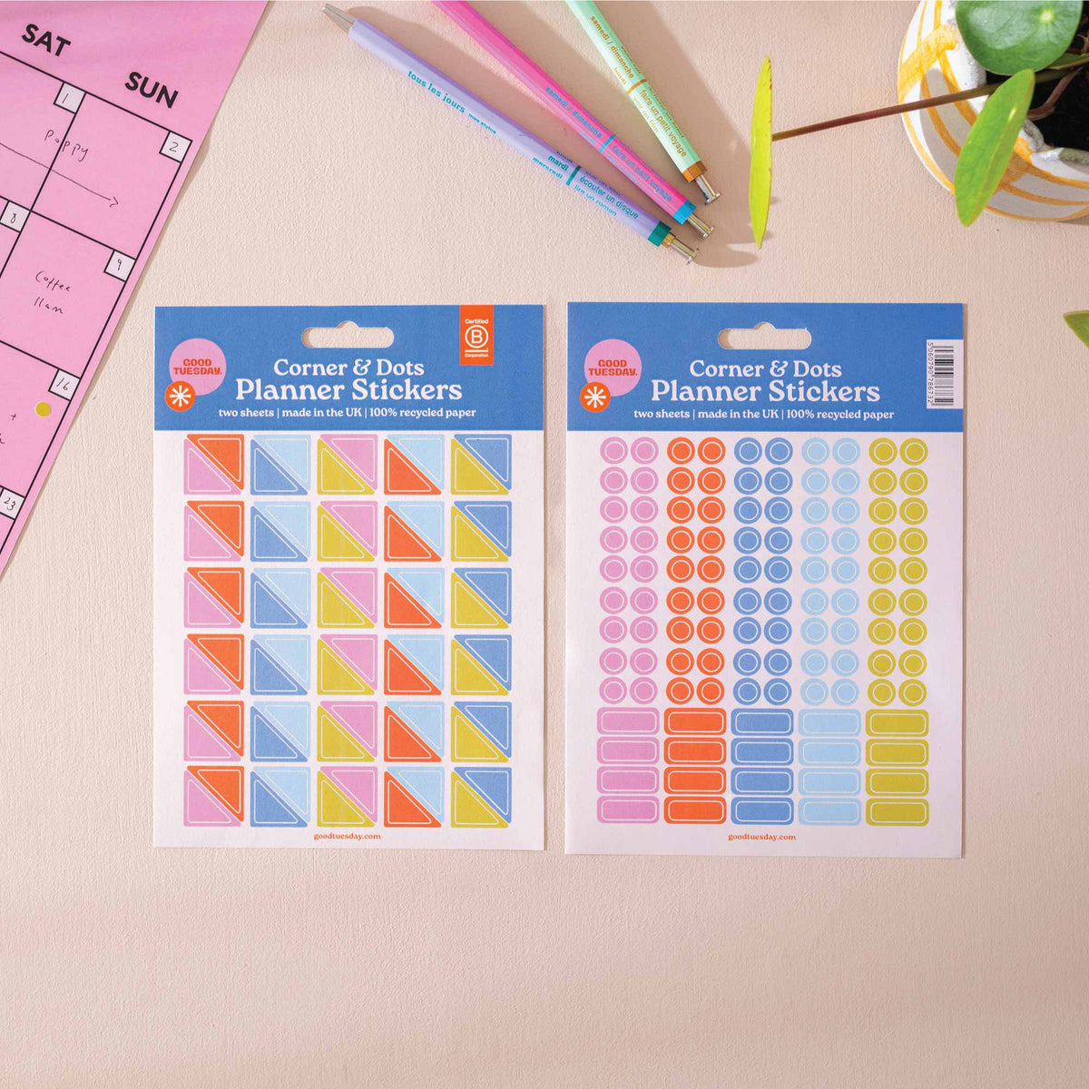 Corner & Dot Planner Stickers | Good Tuesday