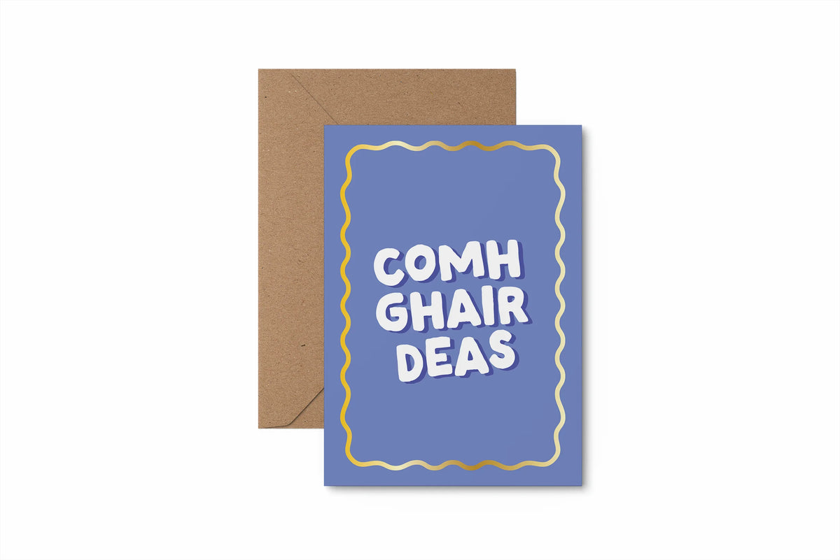 Comhghairdeas | Irish Congratulations Card | Slieve Studio