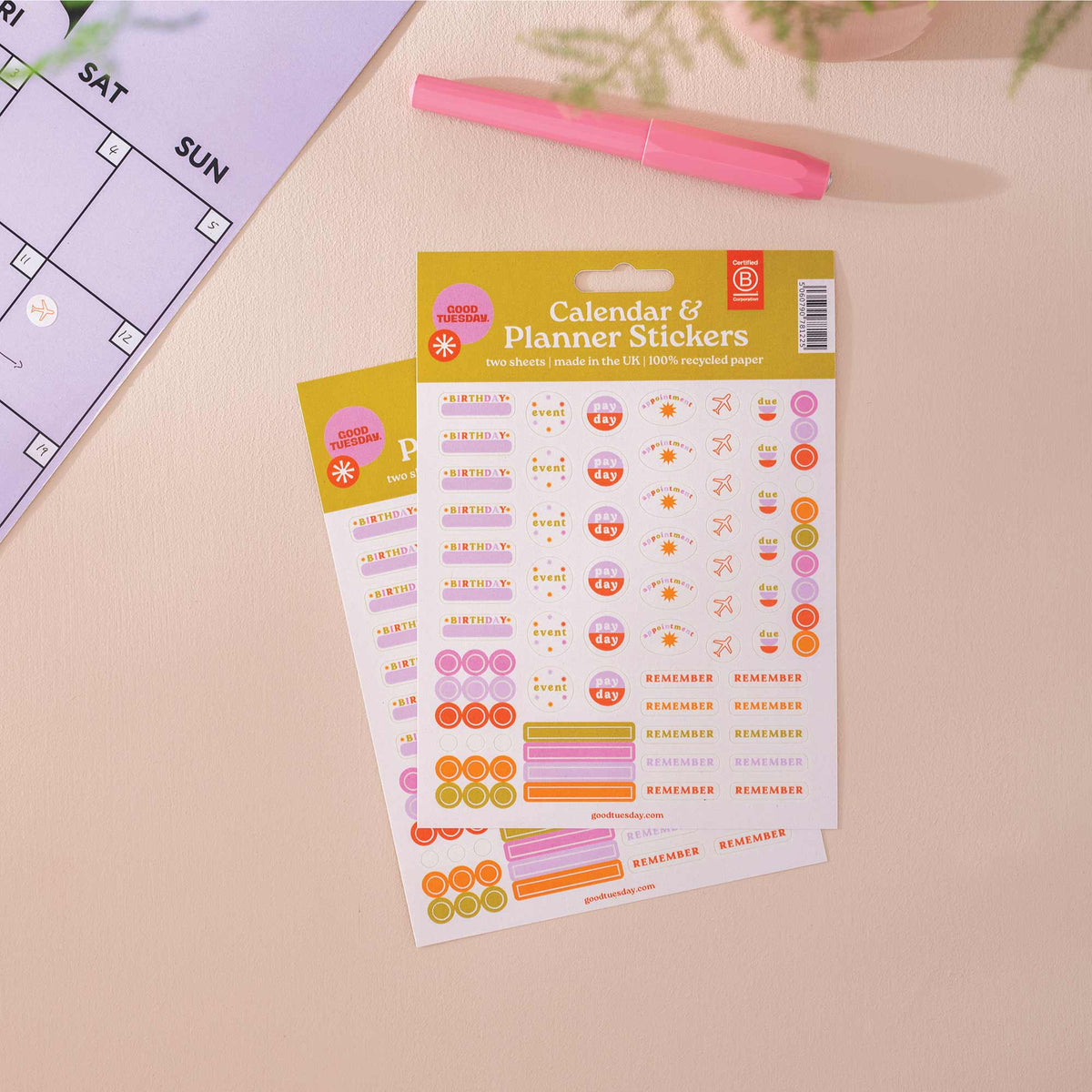 Colourful Planner & Calendar Stickers | Good Tuesday