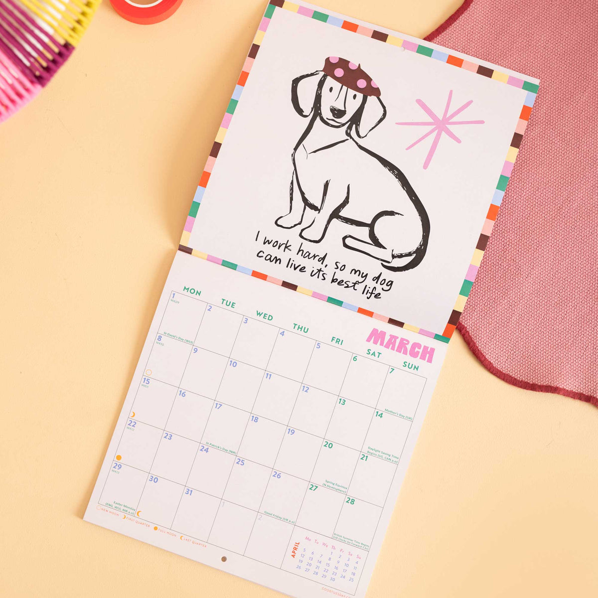 2027 Compact Wall Calendar | Dog Life | Good Tuesday