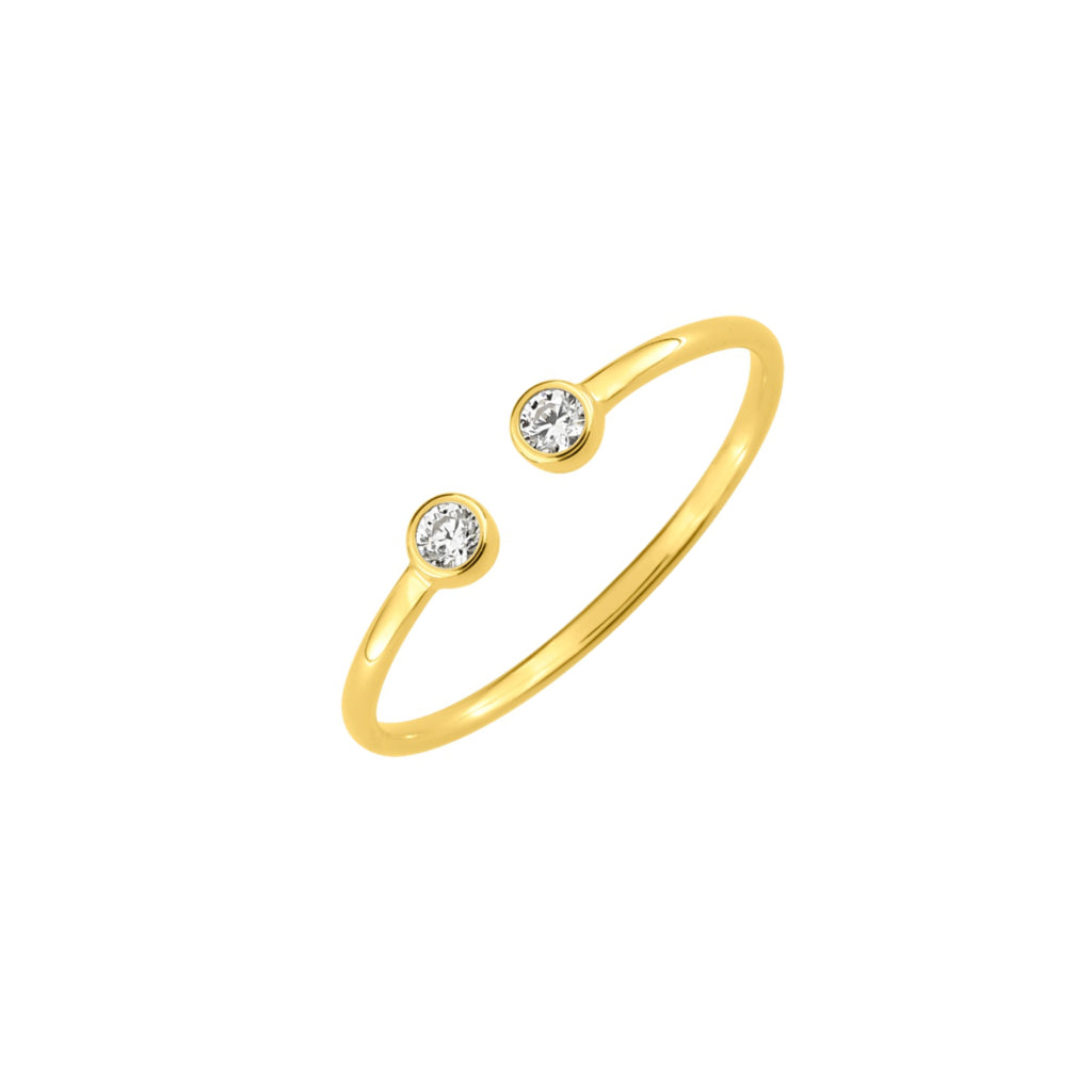 9 Carat Gold Circle Split Ring