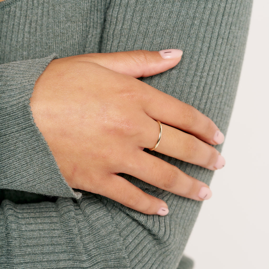 9 Carat Gold Dainty Band Ring