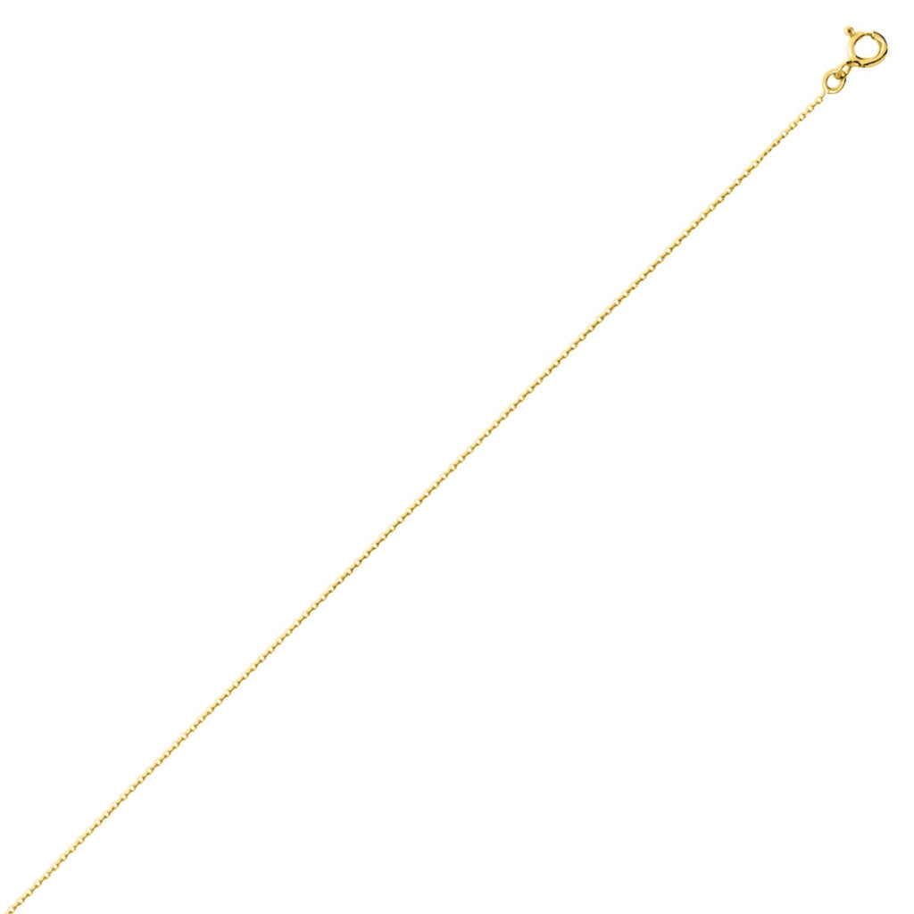 9 Carat Gold Delicate Cable Chain Bracelet 
