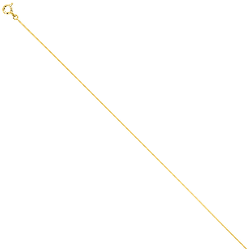 9 Carat Gold Delicate Curb Chain Necklace