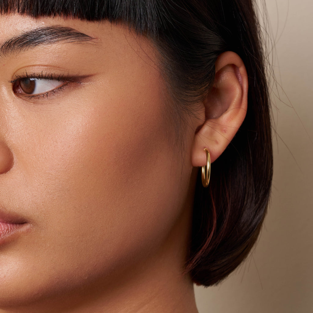 9 Carat Gold Hoop Earrings 2cm