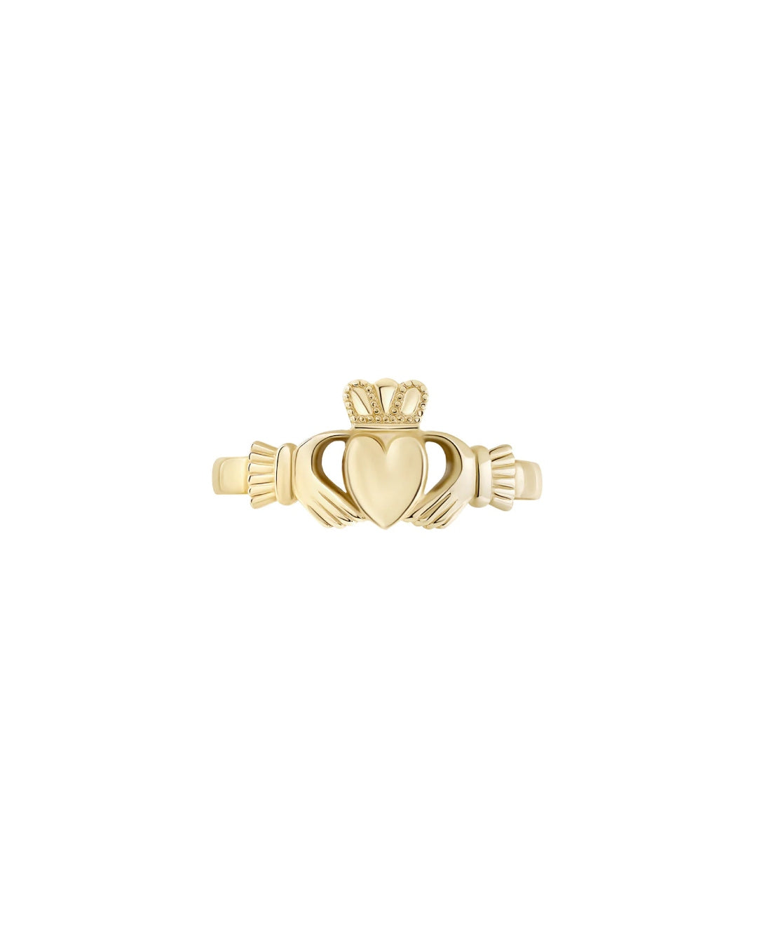 9ct Gold Dainty Claddagh Ring | Solvar