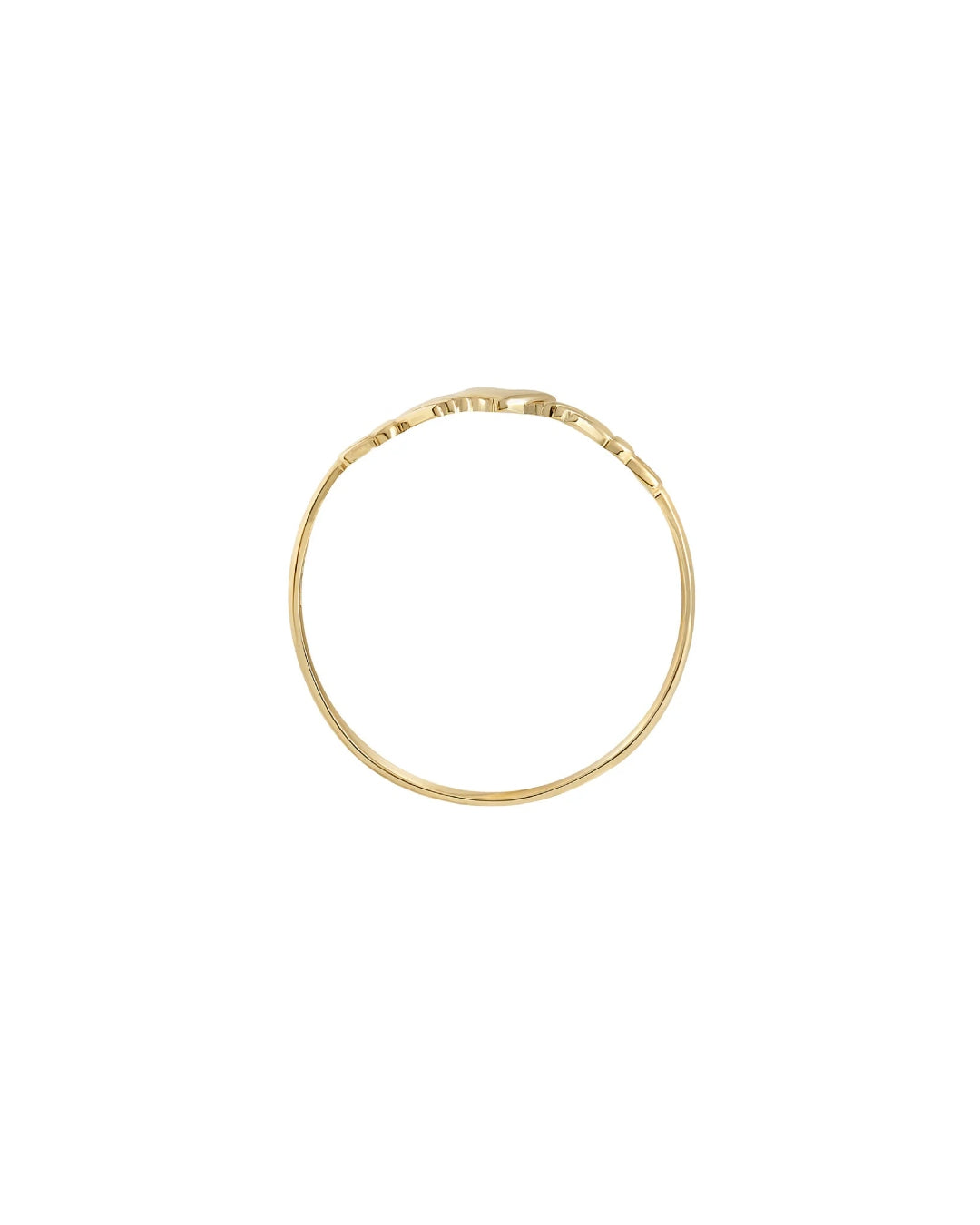 9ct Gold Dainty Claddagh Ring | Solvar