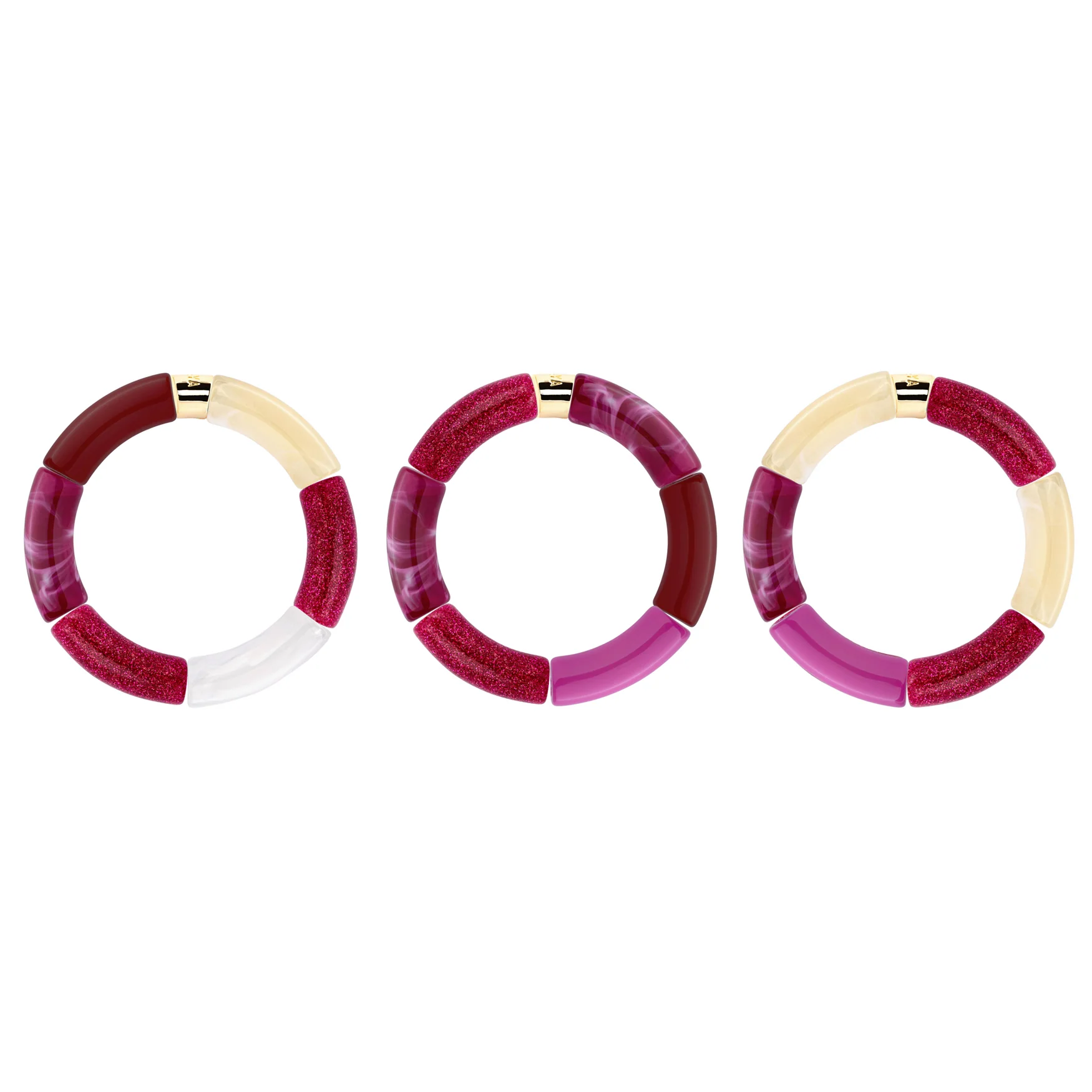 Colourful Resin Bracelet | Ameixa | Parabaya