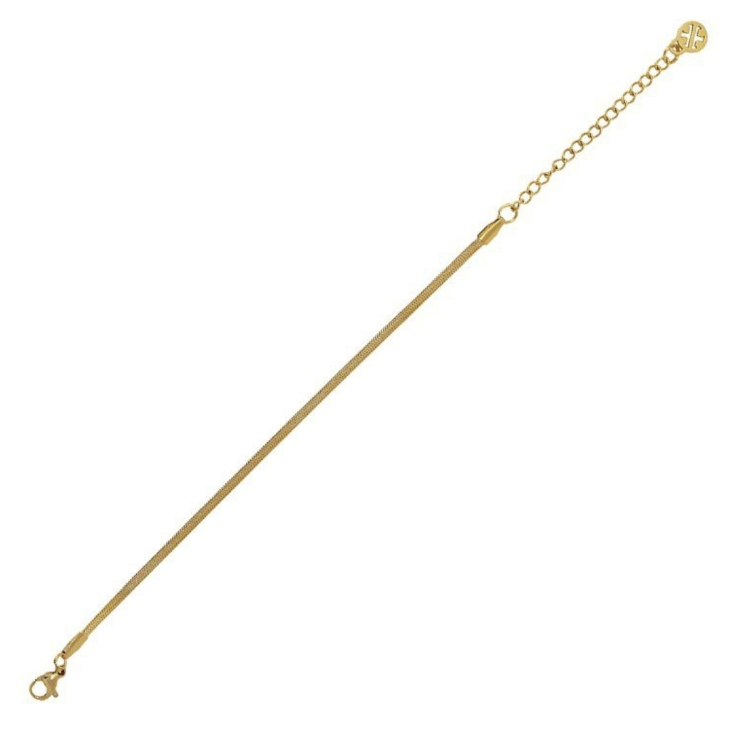Gold Dainty Herringbone Chain Bracelet | Anartxy