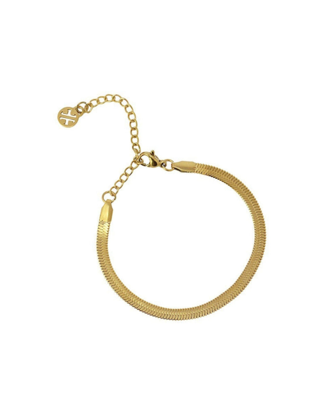 Steel Herringbone Chain Bracelet | Anartxy