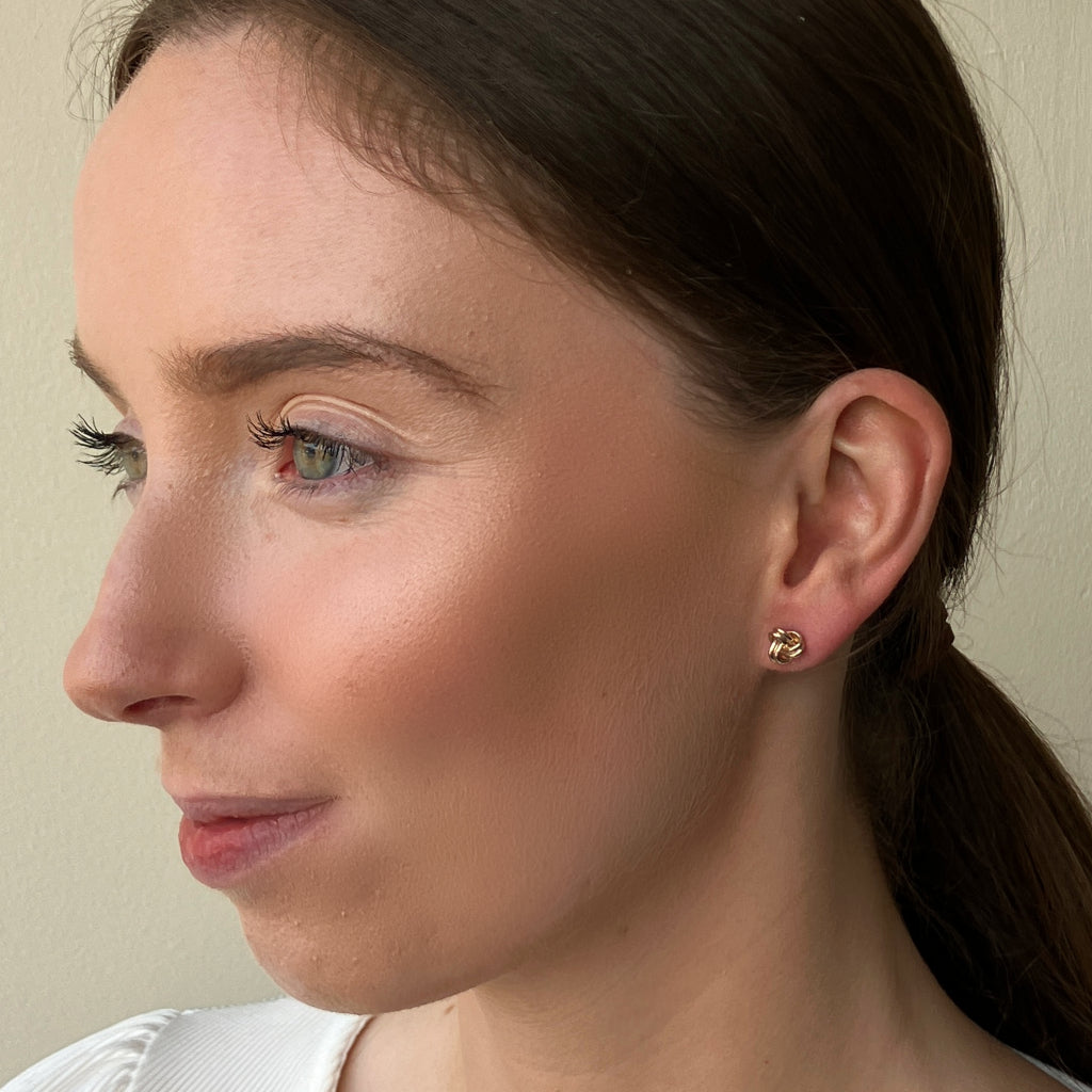 Annagh Gold Knot Stud Earrings