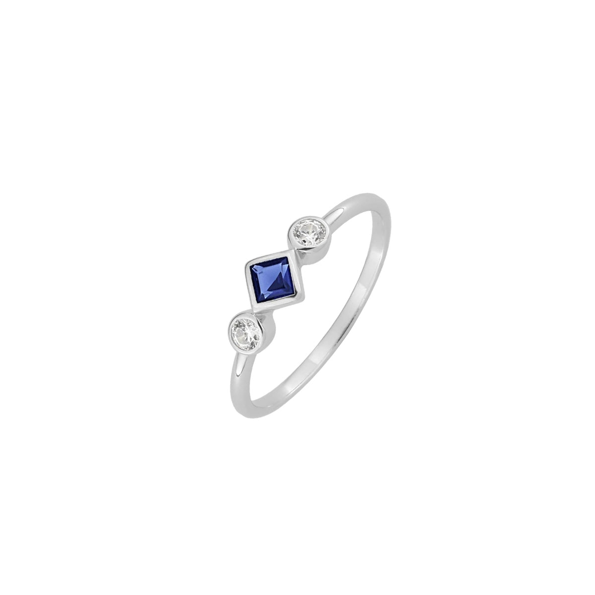 Sterling Silver Blue Stone Ring | Cici