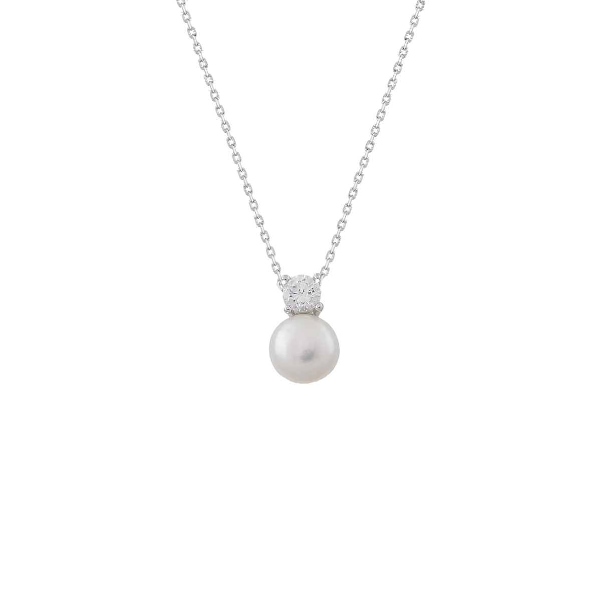 Sterling Silver Fresh Water Pearl Pendant Necklace | Yara