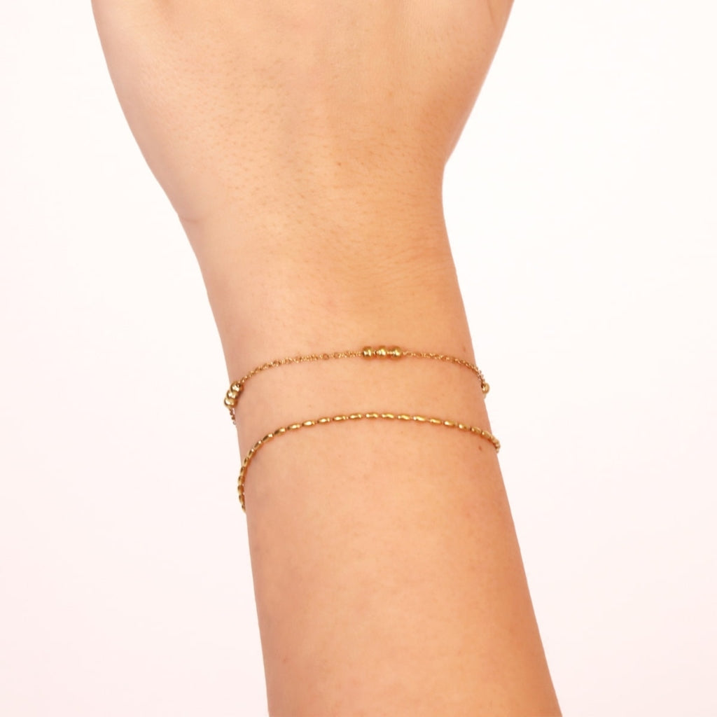 Bead Detail Chain Bracelet | Anartxy