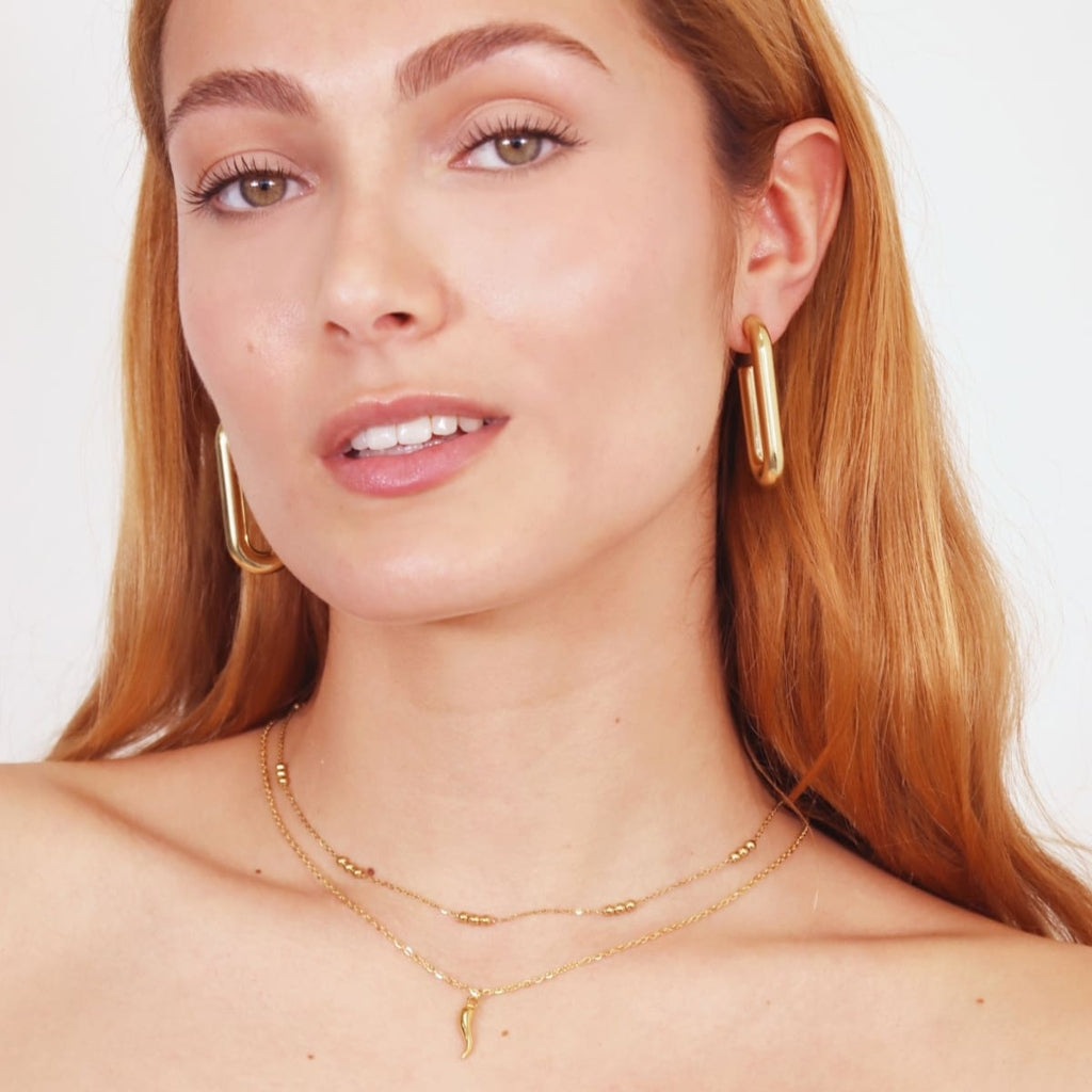 Bead Detail Chain Necklace | Anartxy