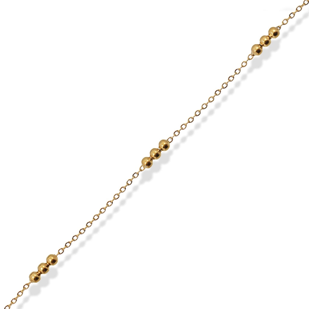 Bead Detail Chain Anklet | Anartxy
