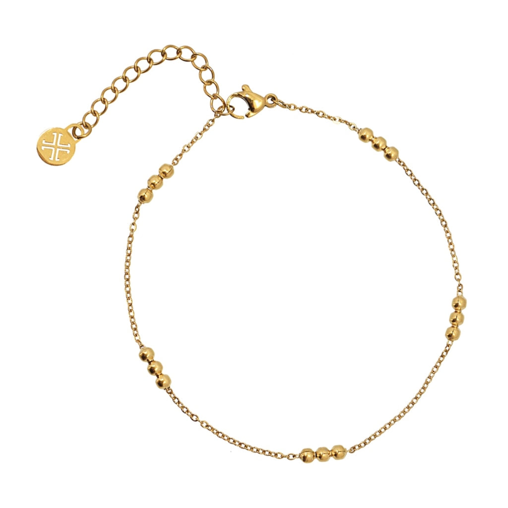 Bead Detail Chain Anklet | Anartxy