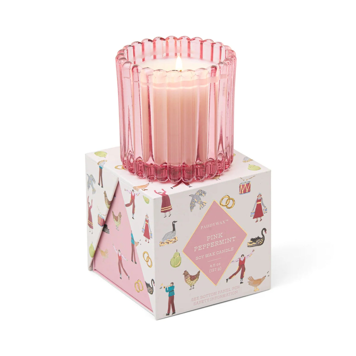 Pink Peppermint Soy Candle | Christmas | Paddywax