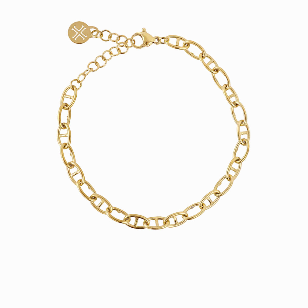 Steel Mariner Link Chain Bracelet | Anartxy