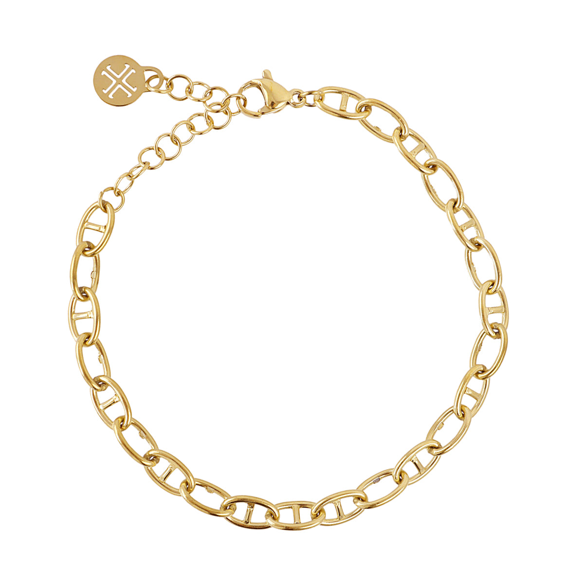 Steel Mariner Link Chain Bracelet | Anartxy