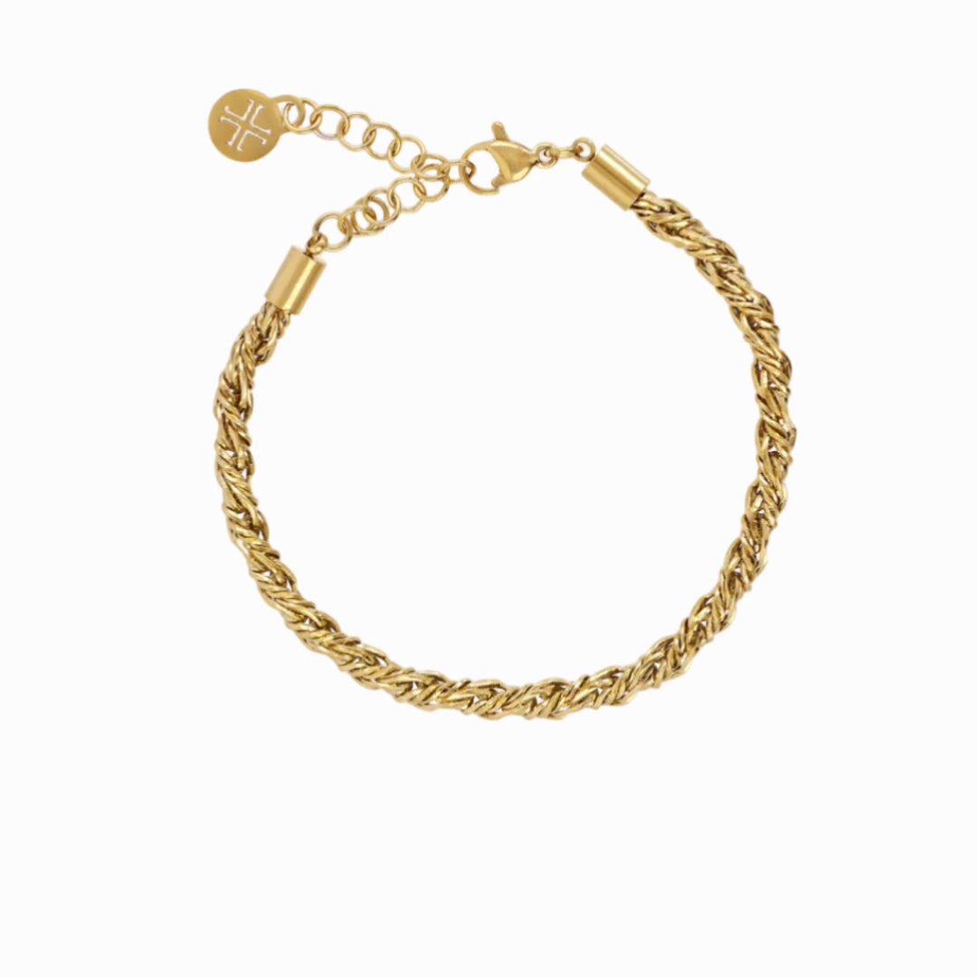 Steel Twist Wire Chain Bracelet | Anartxy
