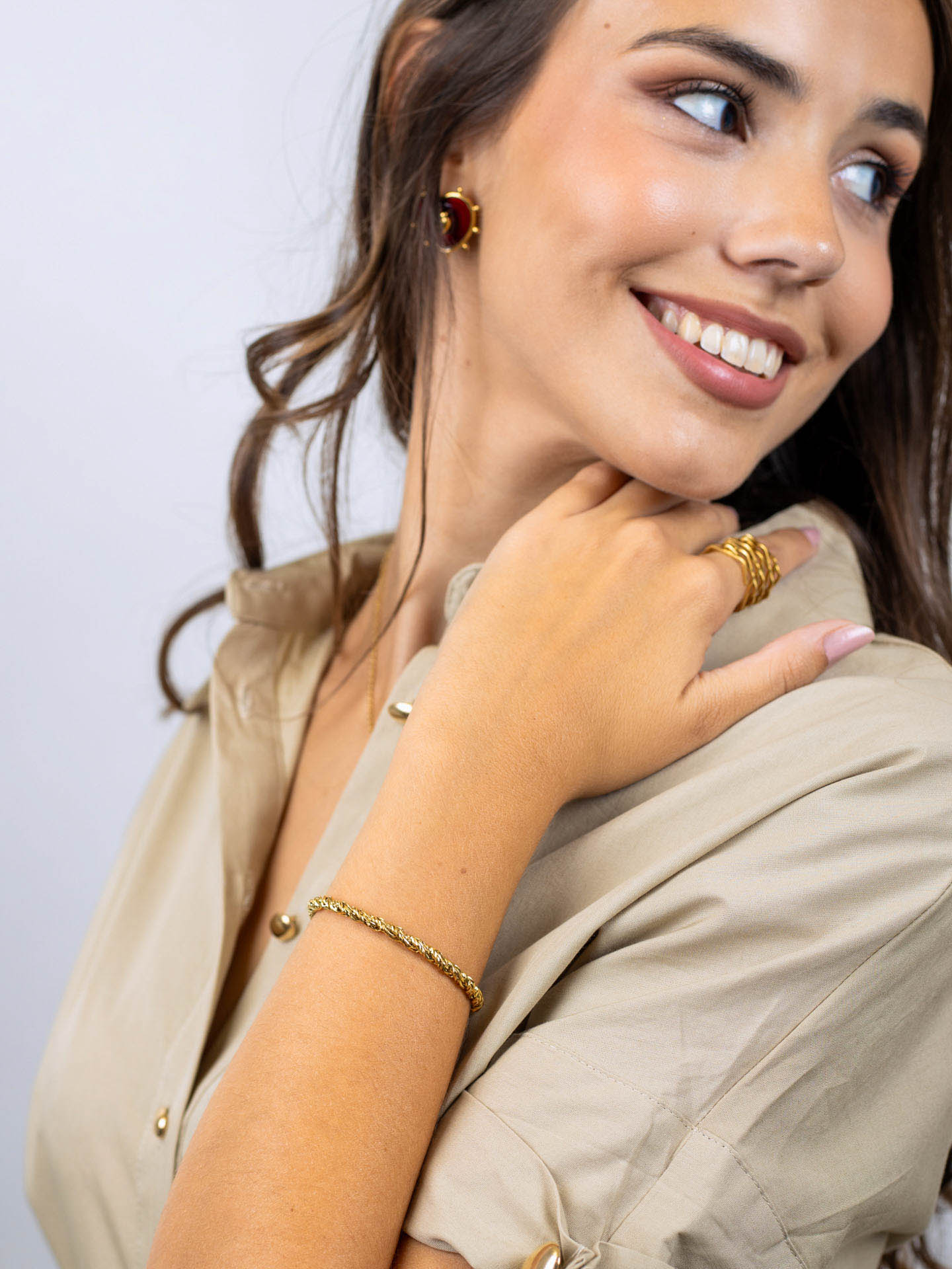 Steel Twist Wire Chain Bracelet | Anartxy