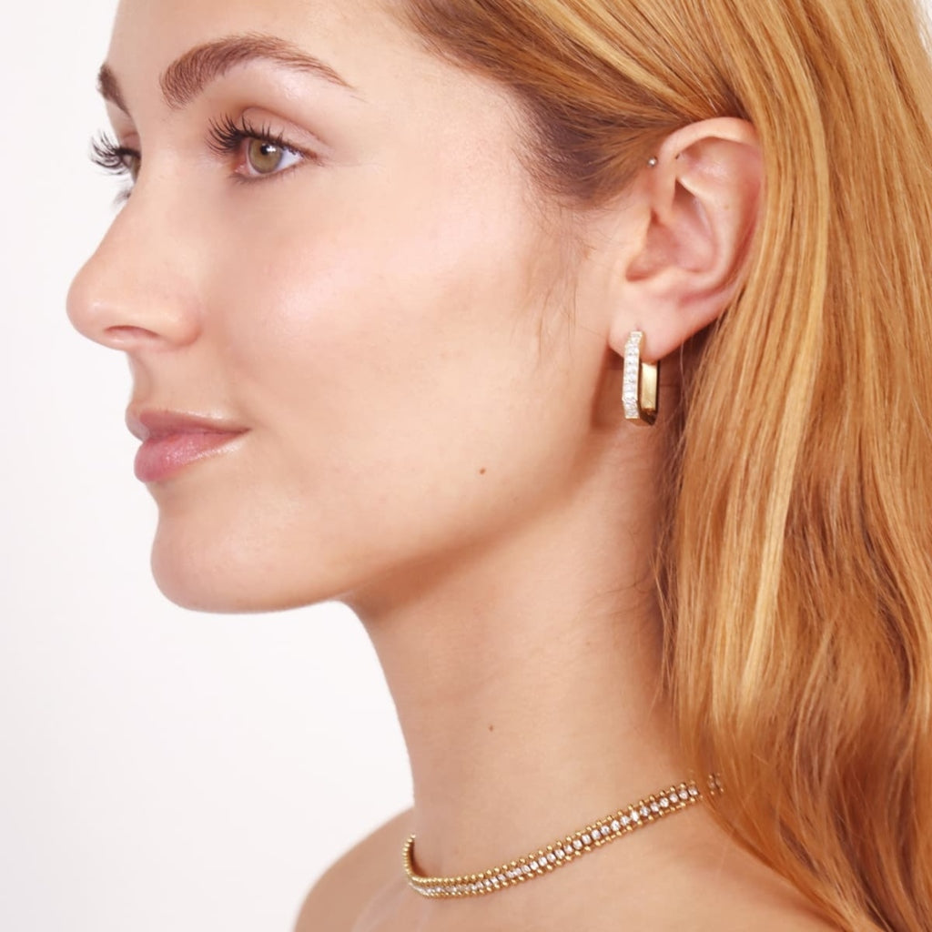 Clear Stone Beaded Detail Necklace | Anartxy
