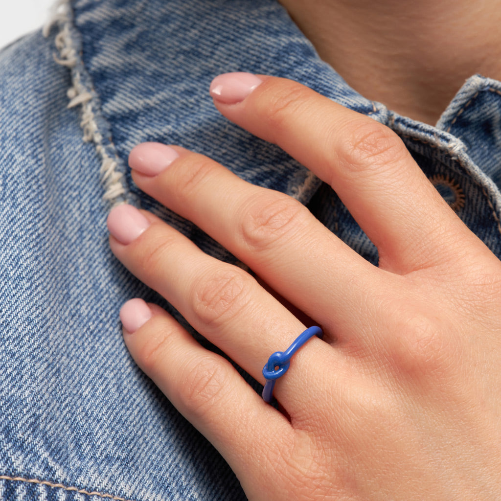 Colour Love Knot Ring
