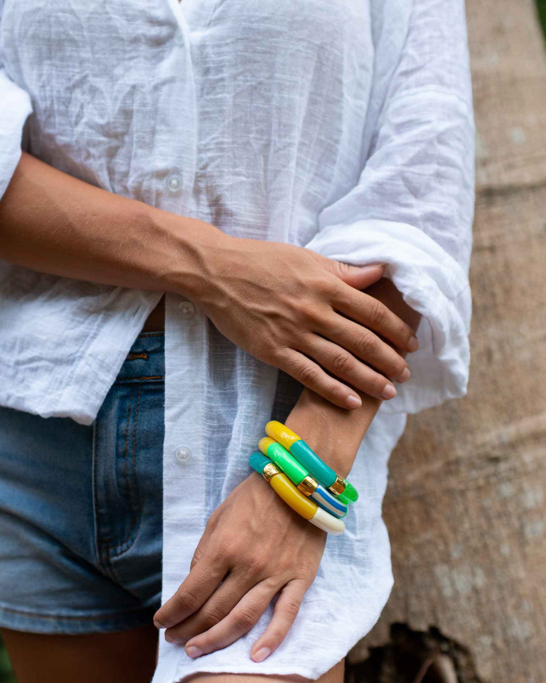 Colourful Resin Bracelet | Brasil | Parabaya