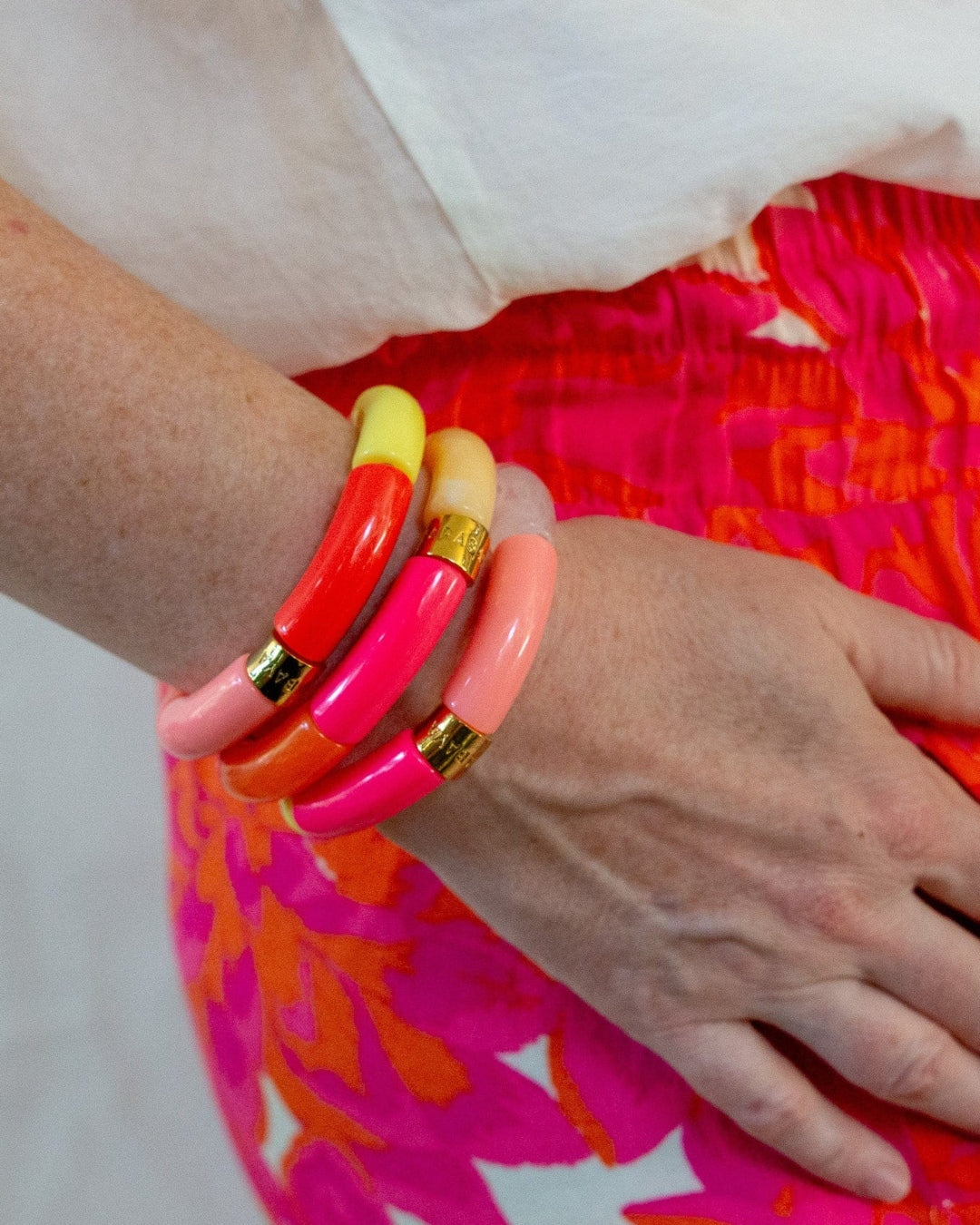 Colourful Resin Bracelet | Carnaval | Parabaya