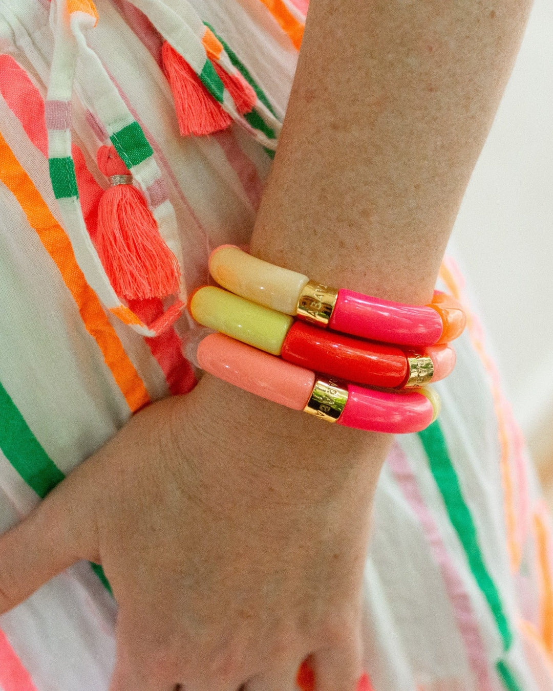 Colourful Resin Bracelet | Carnaval | Parabaya